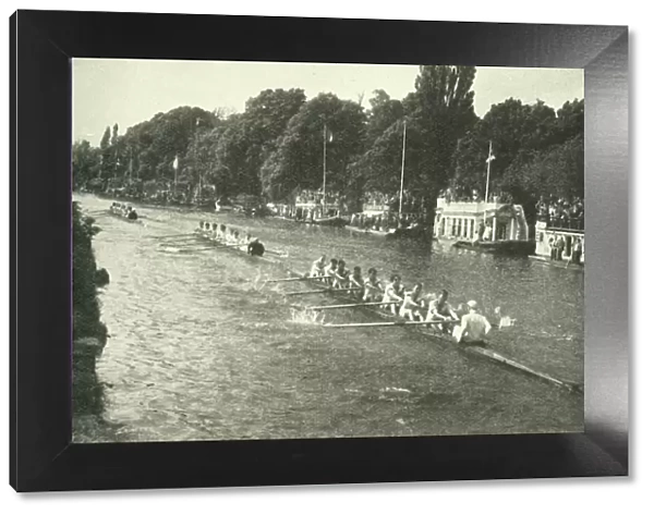 Twice a year bump races take place on the Thames at Oxford, c1948. Creator: Unknown