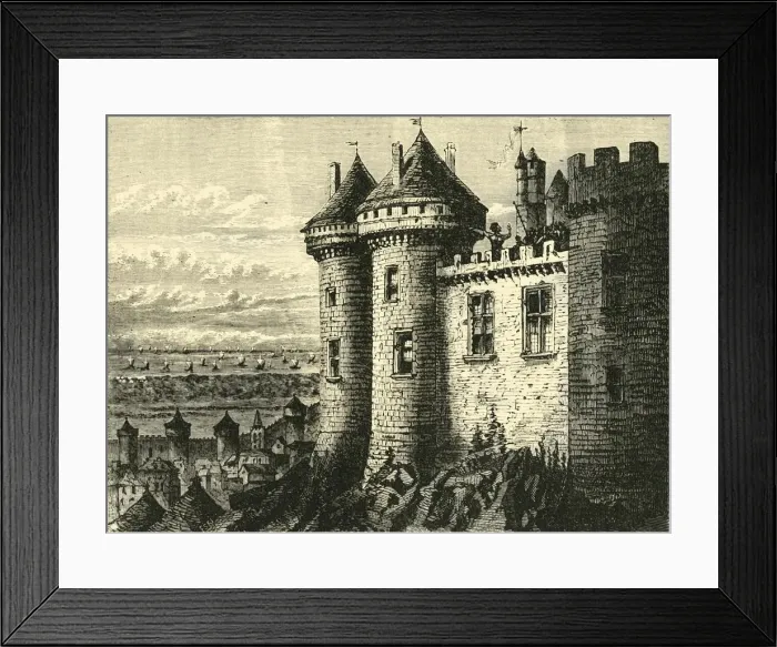 Framed Print : The Castle of Hennebon, 1890. Creator: Unknown Framed Print : The Castle of Hennebon, 1890. Creator: Unknown