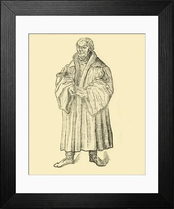 Framed Print : Luther Preaching, c1500-1520, (1890). Creator: Unknown Framed Print : Luther Preaching, c1500-1520, (1890). Creator: Unknown