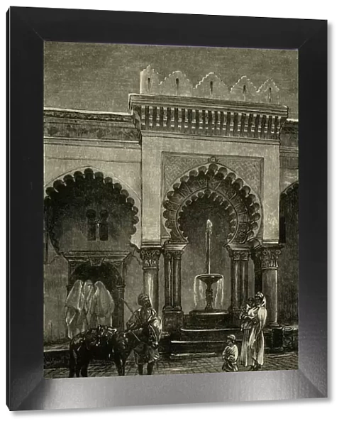 Colonnade of the Mosque of Djamaa-El-Kebir, Algiers, 1890. Creator: Unknown