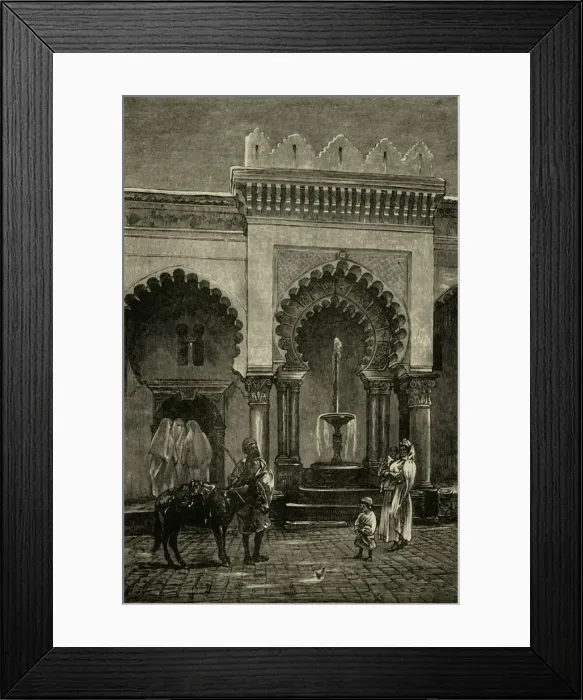 Framed Print : Colonnade of the Mosque of Djamaa-El-Kebir, Algiers, 1890. Creator: Unknown Framed Print : Colonnade of the Mosque of Djamaa-El-Kebir, Algiers, 1890. Creator: Unknown