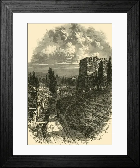 Framed Print : The Old Walls, Constantinople, (c4th century), 1890. Creator: Unknown Framed Print : The Old Walls, Constantinople, (c4th century), 1890. Creator: Unknown