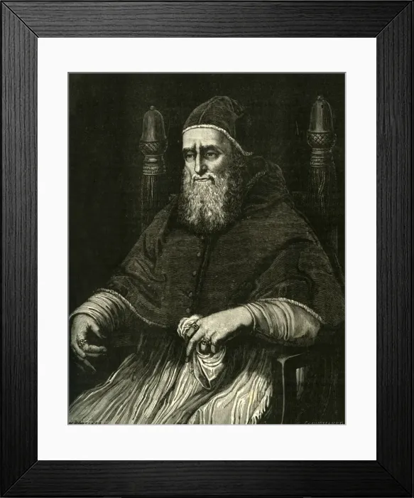 Framed Print : Pope Julius II, c1500s, (1890). Creator: Unknown Framed Print : Pope Julius II, c1500s, (1890). Creator: Unknown