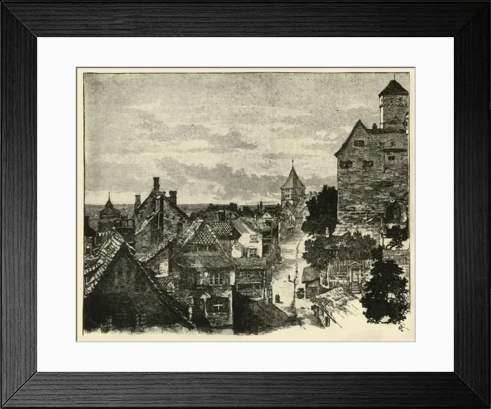 Framed Print : The Kaiserberg, Nuremberg, 1890. Creator: Unknown Framed Print : The Kaiserberg, Nuremberg, 1890. Creator: Unknown