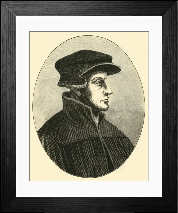 Framed Print : Ulrich Zwingli, c1500-1530, (1890). Creator: Unknown Framed Print : Ulrich Zwingli, c1500-1530, (1890). Creator: Unknown