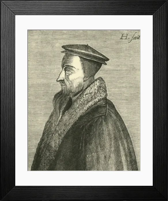 Framed Print : John Calvin, c1540-1560, (1890). Creator: Unknown Framed Print : John Calvin, c1540-1560, (1890). Creator: Unknown