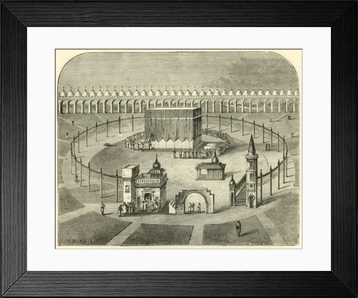 Framed Print : The Kaaba, Mecca, 1890. Creator: Unknown Framed Print : The Kaaba, Mecca, 1890. Creator: Unknown