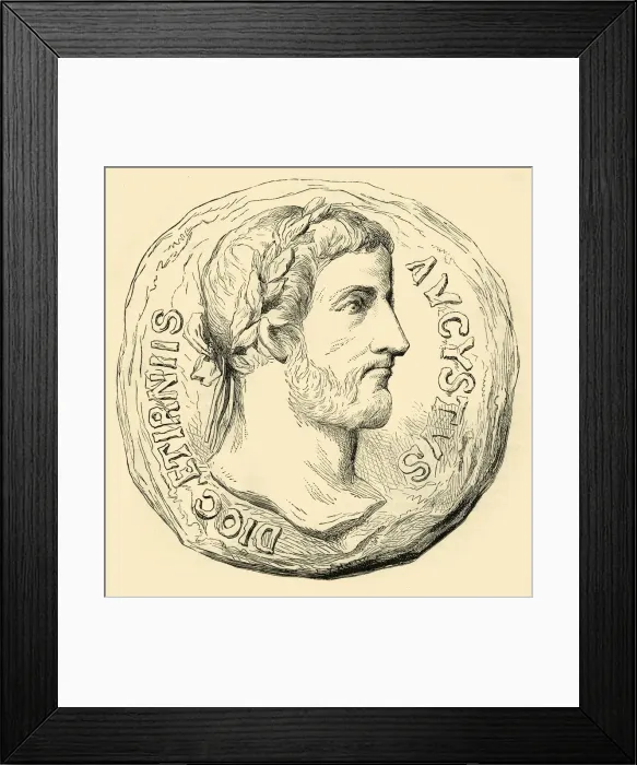 Framed Print : Diocletian, 1890. Creator: Unknown Framed Print : Diocletian, 1890. Creator: Unknown