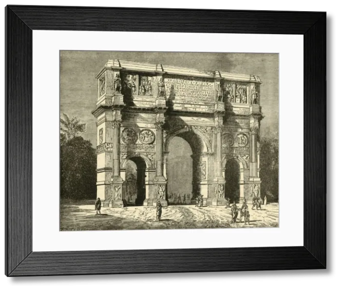 Framed Print : Arch of Constantine, 1890. Creator: Unknown Framed Print : Arch of Constantine, 1890. Creator: Unknown