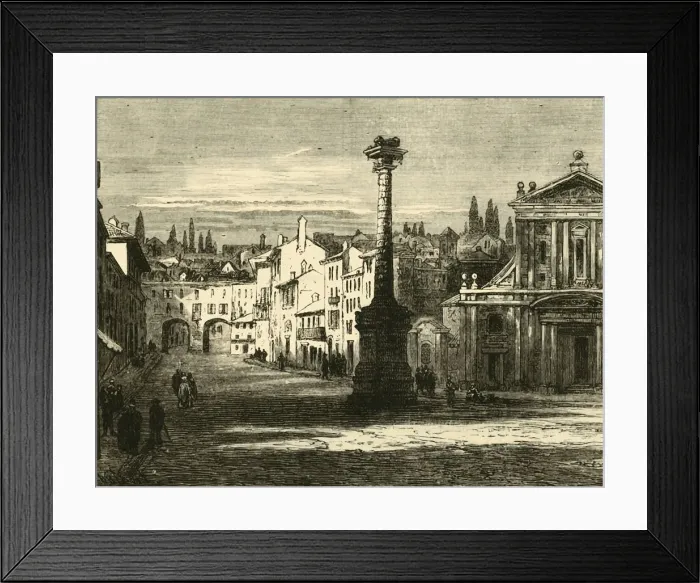 Framed Print : View in Milan, 1890. Creator: Unknown Framed Print : View in Milan, 1890. Creator: Unknown