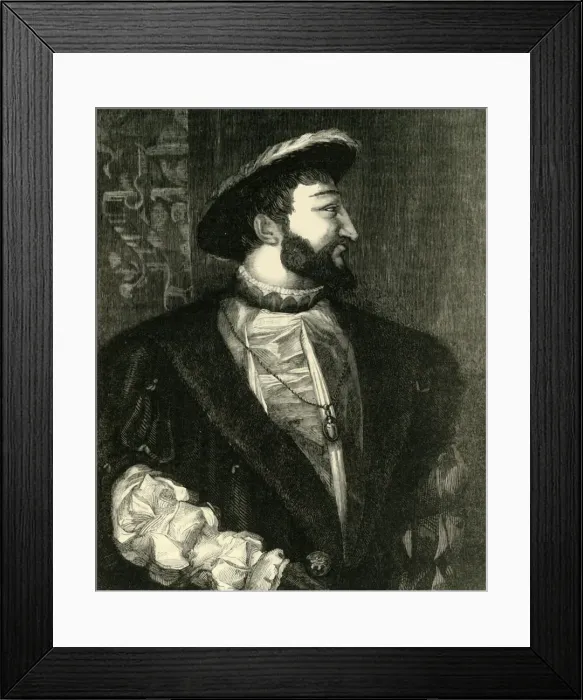 Framed Print : Francis I, c1520-1540, (1890). Creator: Unknown Framed Print : Francis I, c1520-1540, (1890). Creator: Unknown