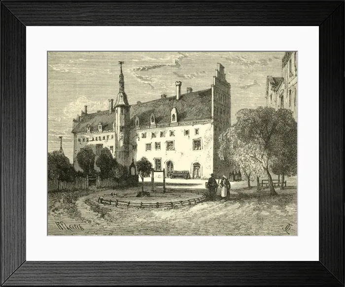 Framed Print : Luthers House, Wittenberg, 1890. Creator: Unknown Framed Print : Luthers House, Wittenberg, 1890. Creator: Unknown