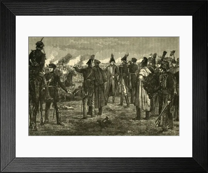 Framed Print : The Battle of Leipzig, (1813), 1890. Creator: Unknown Framed Print : The Battle of Leipzig, (1813), 1890. Creator: Unknown