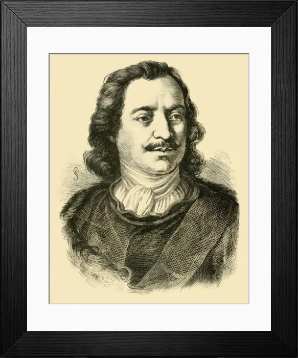 Framed Print : Peter the Great, c1710-1720, (1890). Creator: Unknown Framed Print : Peter the Great, c1710-1720, (1890). Creator: Unknown