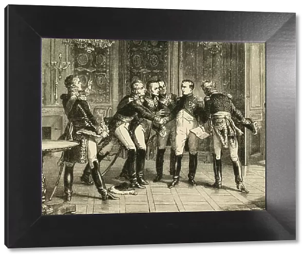 Abdication of Napoleon Bonaparte, (1815), 1890. Creator: Unknown