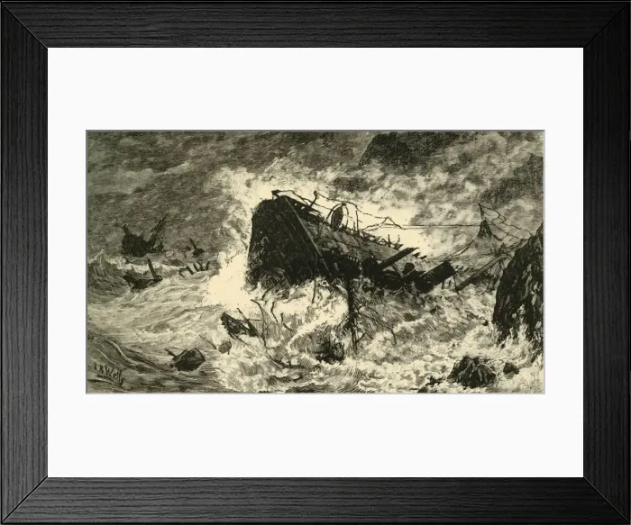 Framed Print : Storm Off Balaclava, 1890. Creator: Unknown Framed Print : Storm Off Balaclava, 1890. Creator: Unknown