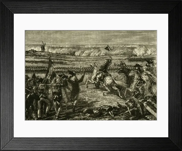 Framed Print : The Battle of Valmy, 1792, (1890). Creator: Unknown Framed Print : The Battle of Valmy, 1792, (1890). Creator: Unknown