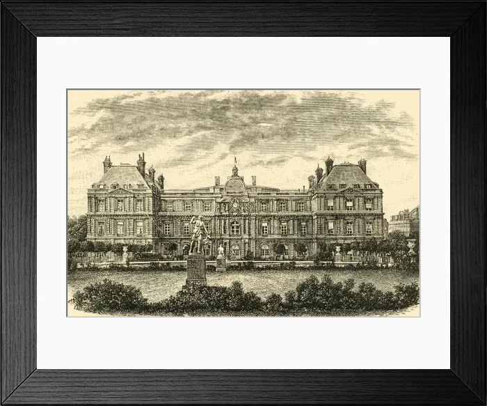 Framed Print : The Palais De Luxembourg, Paris, 1890. Creator: Unknown Framed Print : The Palais De Luxembourg, Paris, 1890. Creator: Unknown