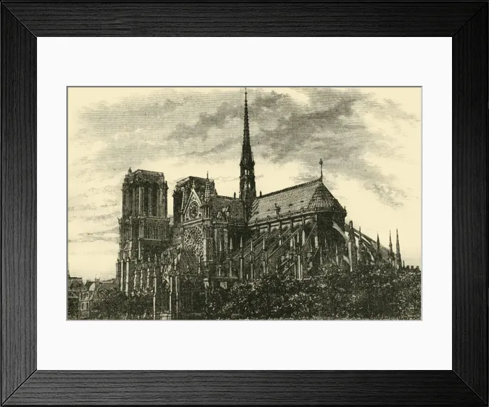 Framed Print : Notre Dame, 1890. Creator: Unknown Framed Print : Notre Dame, 1890. Creator: Unknown