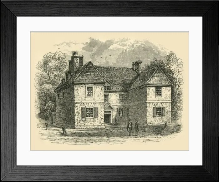 Framed Print : Penns House, Second Street, Philadelphia, c1687-1689, (1890). Creator: Unknown Framed Print : Penns House, Second Street, Philadelphia, c1687-1689, (1890). Creator: Unknown