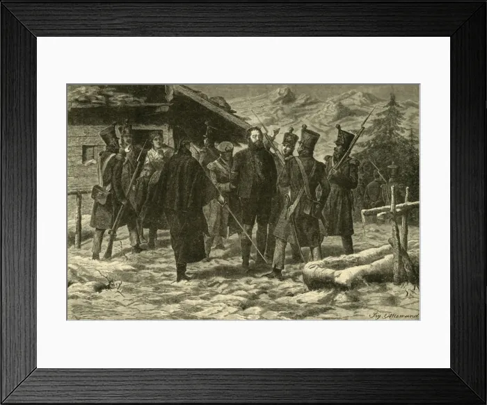 Framed Print : Capture of Andrew Hofer (1810), 1890. Creator: Unknown Framed Print : Capture of Andrew Hofer (1810), 1890. Creator: Unknown
