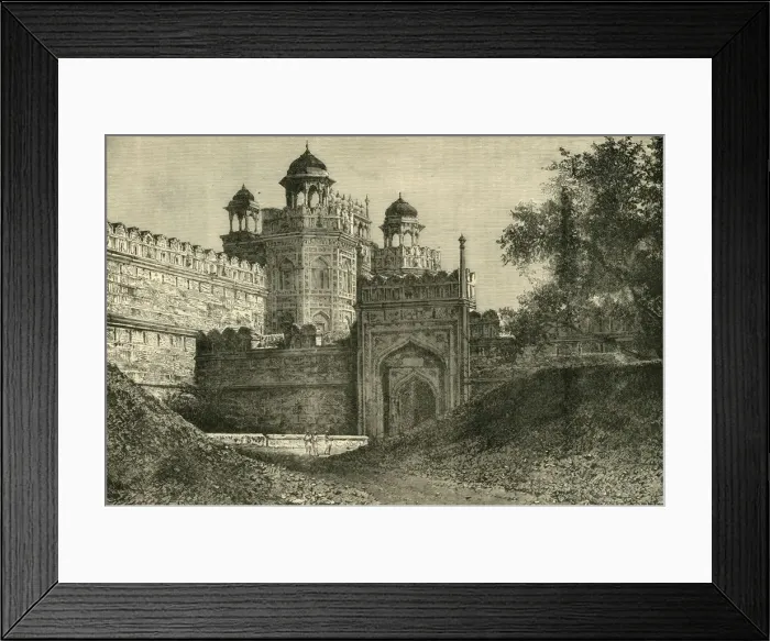 Framed Print : The Palace of the Mogul Emperors, Delhi, 1890. Creator: Unknown Framed Print : The Palace of the Mogul Emperors, Delhi, 1890. Creator: Unknown