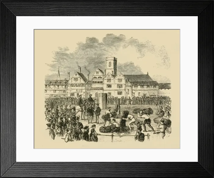 Framed Print : Place of Execution, Old Smithfield, 1890. Creator: Unknown Framed Print : Place of Execution, Old Smithfield, 1890. Creator: Unknown