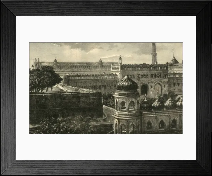Framed Print : View of the Great Imambara, Lucknow, 1890. Creator: Unknown Framed Print : View of the Great Imambara, Lucknow, 1890. Creator: Unknown