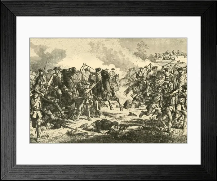 Framed Print : Loudons Cavalry Charge at Kunersdorf, (1759), 1890. Creator: Unknown Framed Print : Loudons Cavalry Charge at Kunersdorf, (1759), 1890. Creator: Unknown