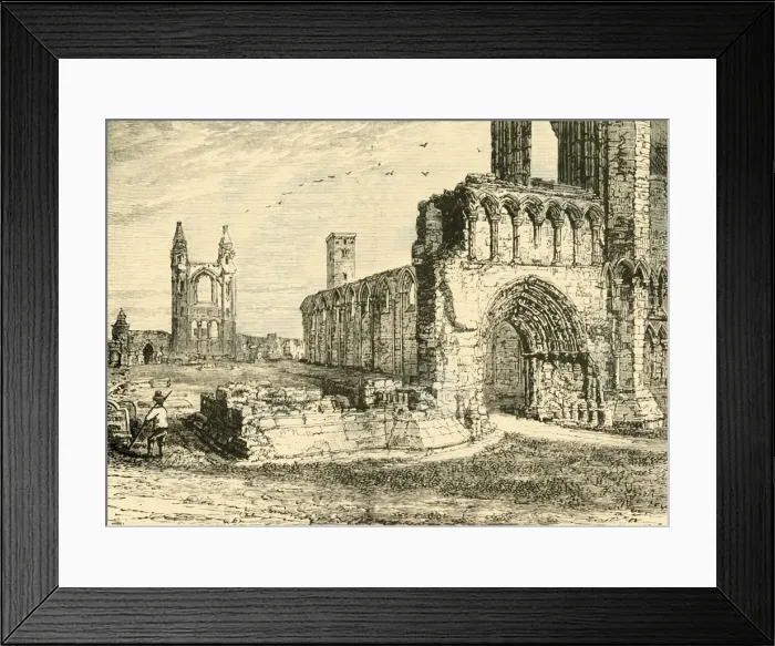 Framed Print : Ruins of the Cathedral, St. Andrews, 1890. Creator: Unknown Framed Print : Ruins of the Cathedral, St. Andrews, 1890. Creator: Unknown