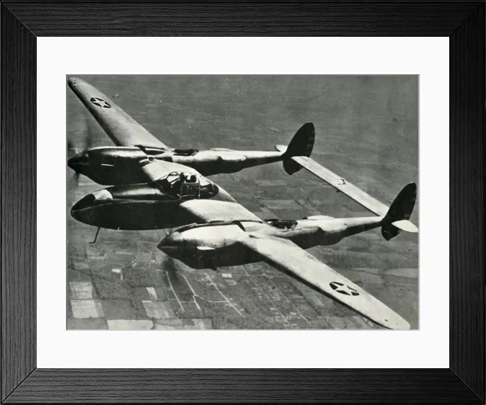 Framed Print : The Lockheed Lightning, 1941. Creator: Unknown Framed Print : The Lockheed Lightning, 1941. Creator: Unknown