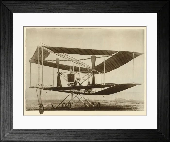 Framed Print : The Edwards Rhomboidal biplane, c1911, (1935). Creator: Unknown Framed Print : The Edwards Rhomboidal biplane, c1911, (1935). Creator: Unknown