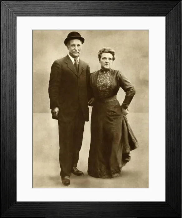 Framed Print : Mr. and Mrs. George Lansbury in 1910, (1935). Creator: Unknown Framed Print : Mr. and Mrs. George Lansbury in 1910, (1935). Creator: Unknown