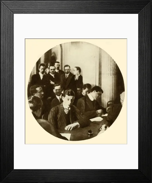 Framed Print : Wireless operator... RMS Titanic, 1912, (1935). Creator: Unknown Framed Print : Wireless operator... RMS Titanic, 1912, (1935). Creator: Unknown