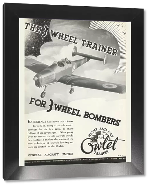 The 3 Wheel Trainer For 3 Wheel Bombers, 1941. Creator: Unknown