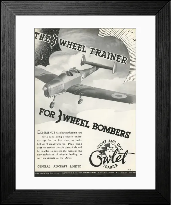 Framed Print : The 3 Wheel Trainer For 3 Wheel Bombers, 1941. Creator: Unknown Framed Print : The 3 Wheel Trainer For 3 Wheel Bombers, 1941. Creator: Unknown