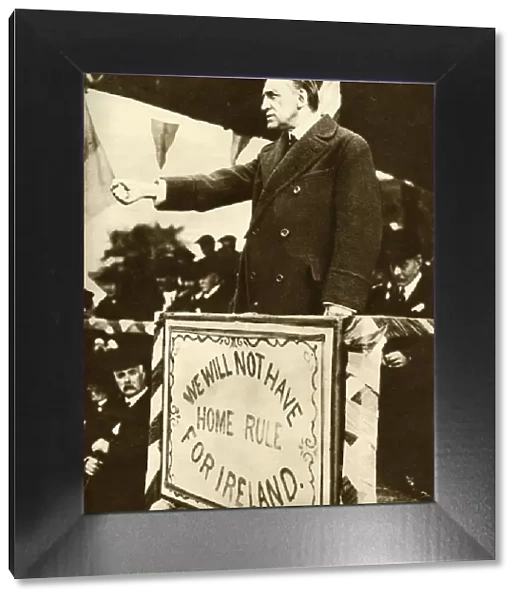 Edward Carson making a speech, 1912, (1935). Creator: Unknown