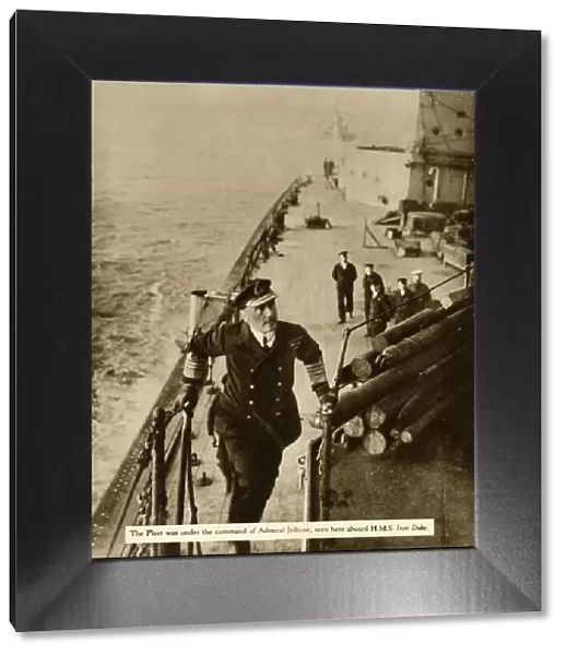 Admiral Jellicoe aboard HMS Iron Duke, 1914, (1935). Creator: Unknown