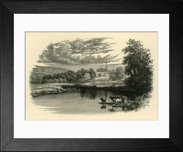 Framed Print : On the Avon, c1890. Creator: Unknown Framed Print : On the Avon, c1890. Creator: Unknown