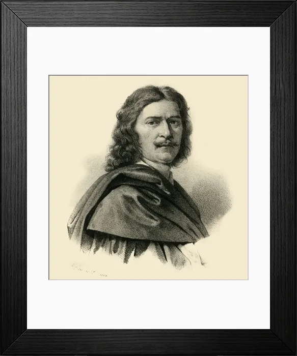 Framed Print : Nicolas Poussin, (1594-1665), c1830. Creator: Francois-Seraphin Delpech Framed Print : Nicolas Poussin, (1594-1665), c1830. Creator: Francois-Seraphin Delpech