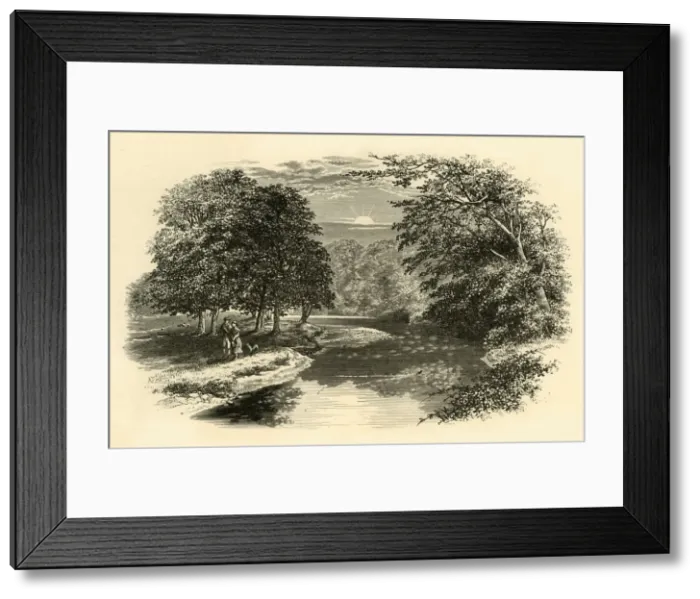 Framed Print : On the Doon, c1890. Creator: Unknown Framed Print : On the Doon, c1890. Creator: Unknown