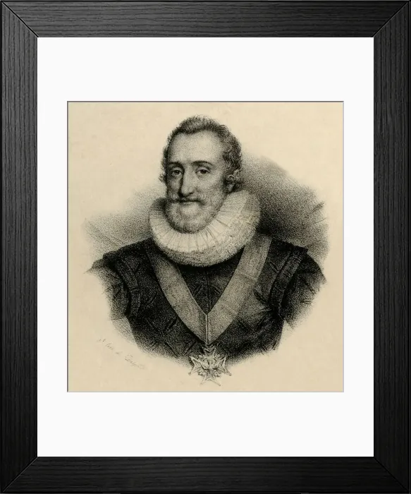 Framed Print : Henry IV, (1553-1610), c1830. Creator: Francois-Seraphin Delpech Framed Print : Henry IV, (1553-1610), c1830. Creator: Francois-Seraphin Delpech