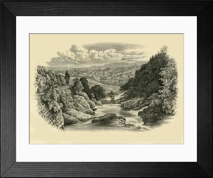 Framed Print : River Scene at Pont-Y-Cyffing, c1890. Creator: Unknown Framed Print : River Scene at Pont-Y-Cyffing, c1890. Creator: Unknown