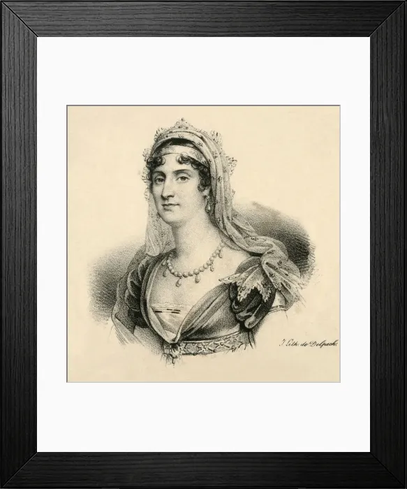 Framed Print : Elisa. Grande-Duchesse de Toscanne, (1777-1820), c1830. Creator: Francois-Seraphin Delpech Framed Print : Elisa. Grande-Duchesse de Toscanne, (1777-1820), c1830. Creator: Francois-Seraphin Delpech