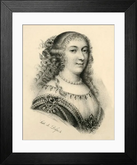 Framed Print : Mademoiselle de Montpensier, (1627-1693), c1830. Creator: Francois-Seraphin Delpech Framed Print : Mademoiselle de Montpensier, (1627-1693), c1830. Creator: Francois-Seraphin Delpech