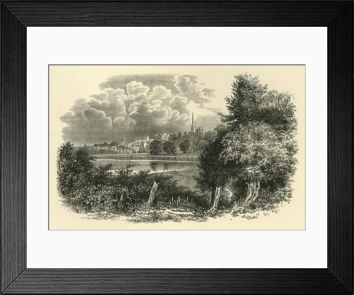 Framed Print : On the Wye, c1890. Creator: Unknown Framed Print : On the Wye, c1890. Creator: Unknown