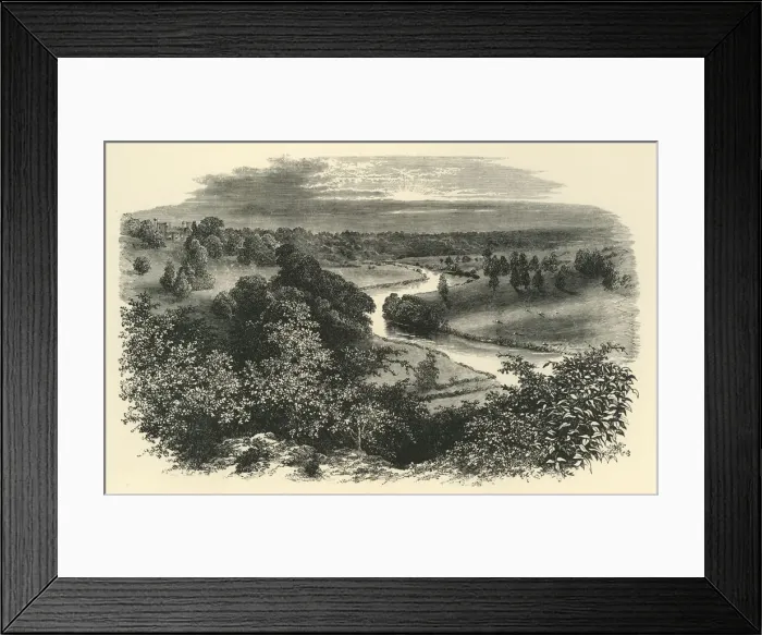 Framed Print : The Wye, from Goodrich Castle, c1890. Creator: Unknown Framed Print : The Wye, from Goodrich Castle, c1890. Creator: Unknown