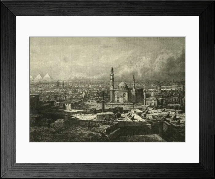 Framed Print : General View of Cairo, 1890. Creator: Unknown Framed Print : General View of Cairo, 1890. Creator: Unknown