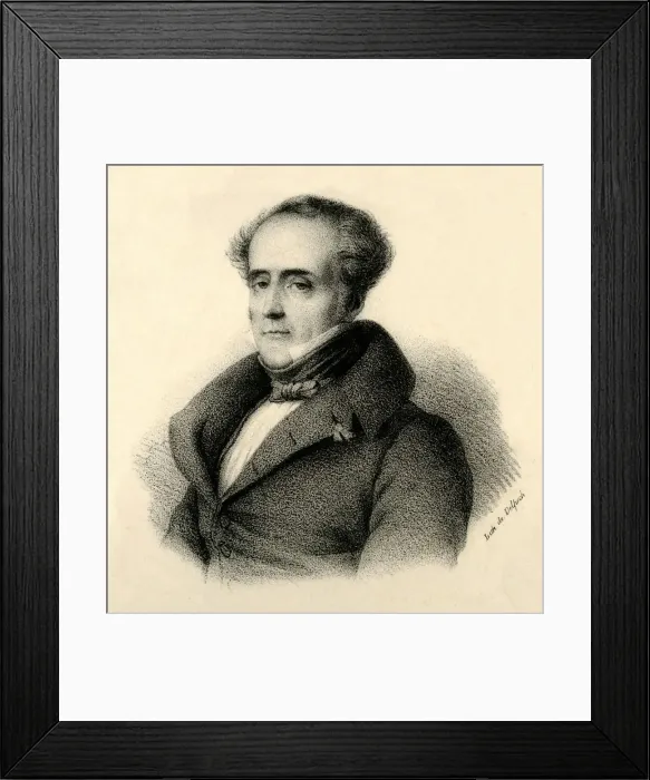 Framed Print : Chateaubriand, (1768- 1848), c1830. Creator: Francois-Seraphin Delpech Framed Print : Chateaubriand, (1768- 1848), c1830. Creator: Francois-Seraphin Delpech
