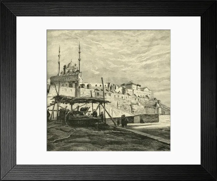 Framed Print : The Citadel of Cairo (Built by Saladin), 1890. Creator: Unknown Framed Print : The Citadel of Cairo (Built by Saladin), 1890. Creator: Unknown